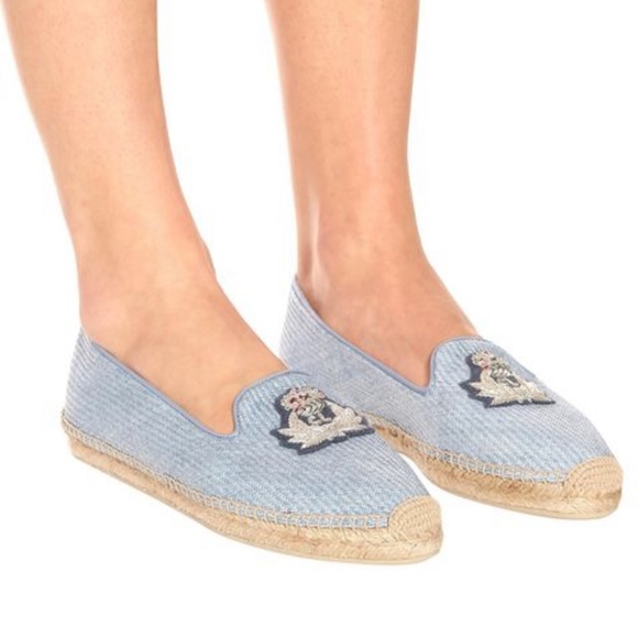 Authentic Christian Louboutin Women's Blue Nanou Orlato Donna Espadrilles - Picture 14 of 15